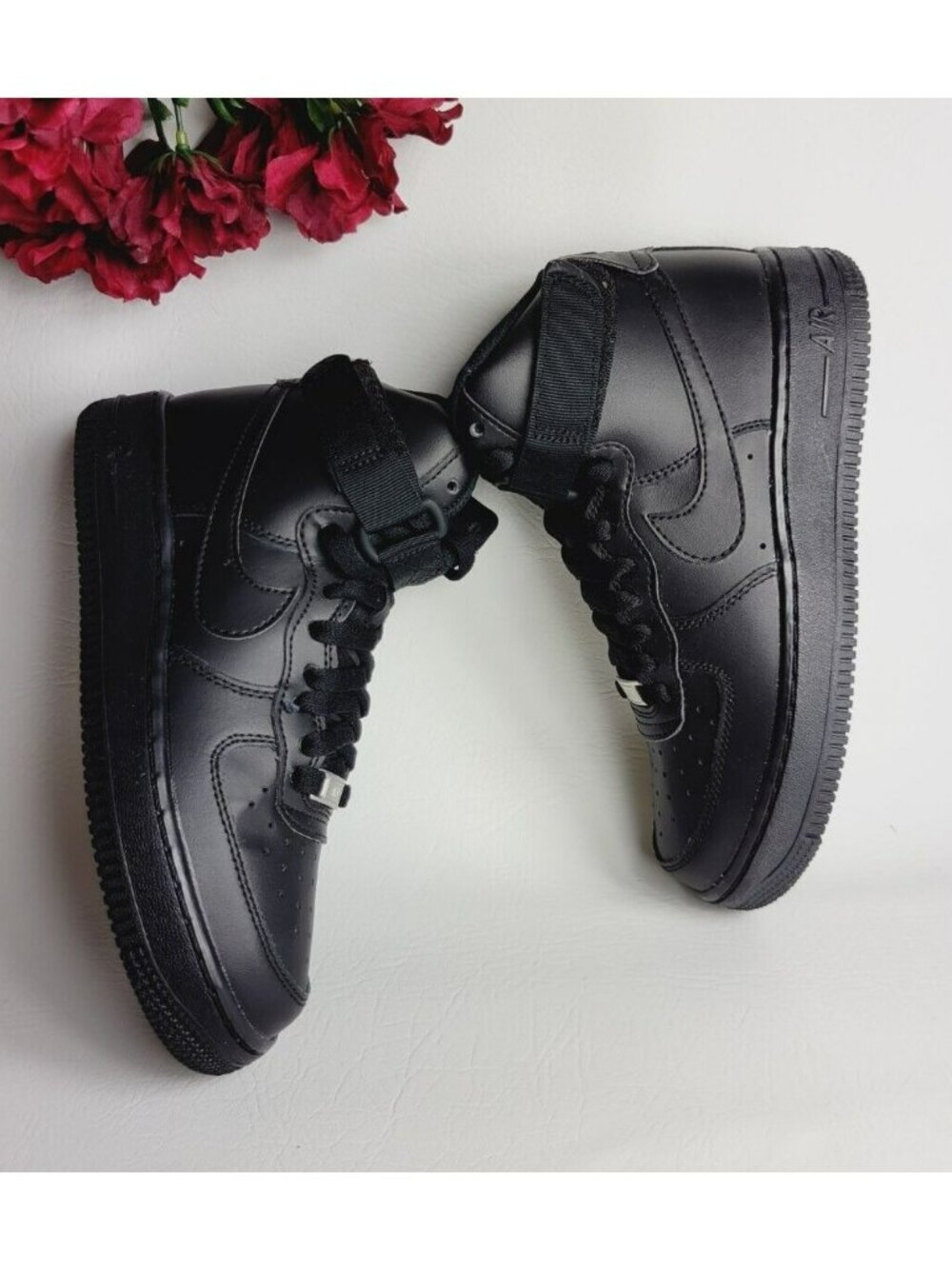 ✨ H81 SIZE 5Y | EQUIVALENT 6.5 WOMEN'S  NIKE AIR FORCE 1 HIGH BLACK DH2943 001